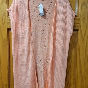 Christopher & Banks Peach Tunic Top